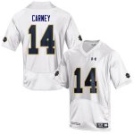 Notre Dame Fighting Irish Men's J.D. Carney #14 Navy Under Armour Authentic Stitched Big & Tall College NCAA Football Jersey HEH3599IQ